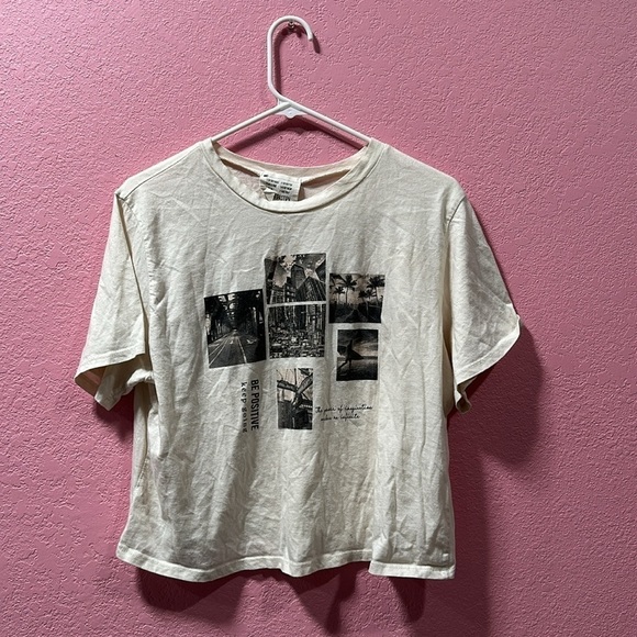FRENCH PASTRY Women’s Positive Vibe Crop Trop Size XL - Picture 1 of 3